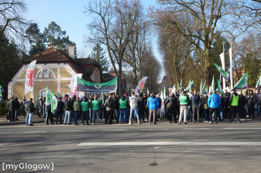 Protest pracowników KGHM