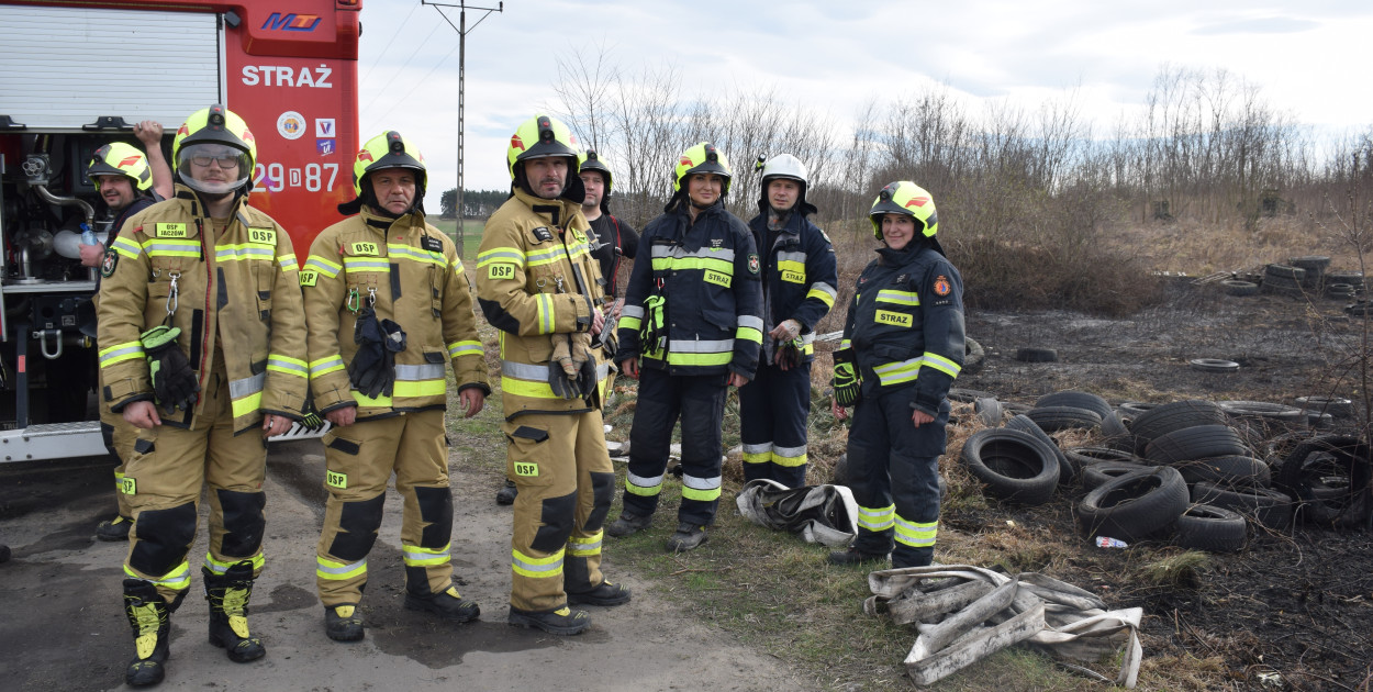 Pożar na obrzeżach Jaczowa