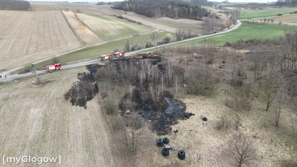 Pożar na obrzeżach Jaczowa