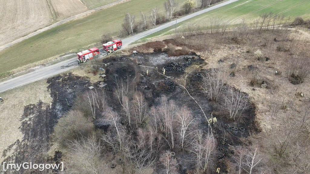 Pożar na obrzeżach Jaczowa