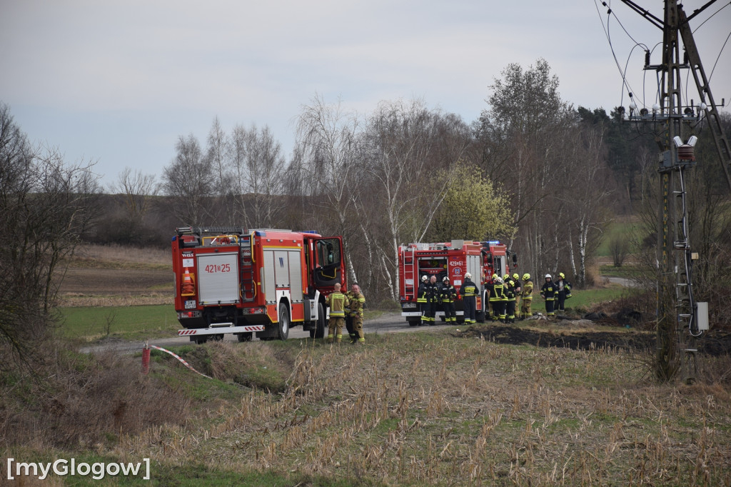 Pożar na obrzeżach Jaczowa