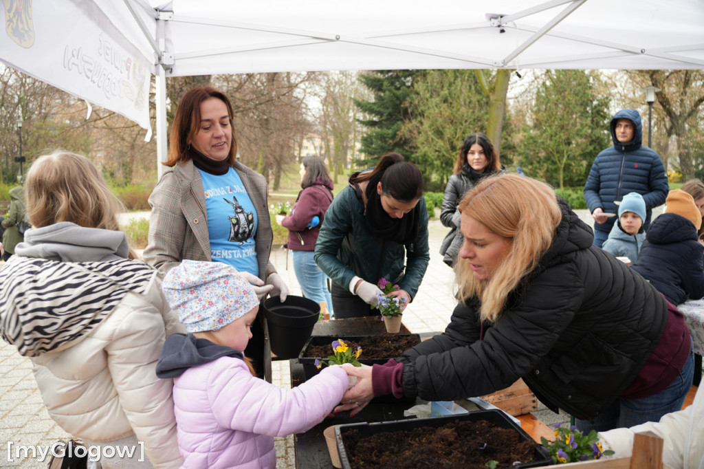 Szukali jajek po całym parku!