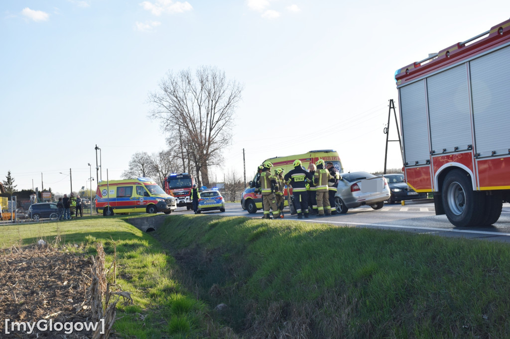 Wypadek na jerzmanówce koło Głogowa