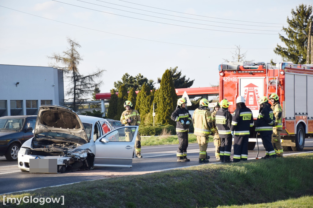 Wypadek na jerzmanówce koło Głogowa