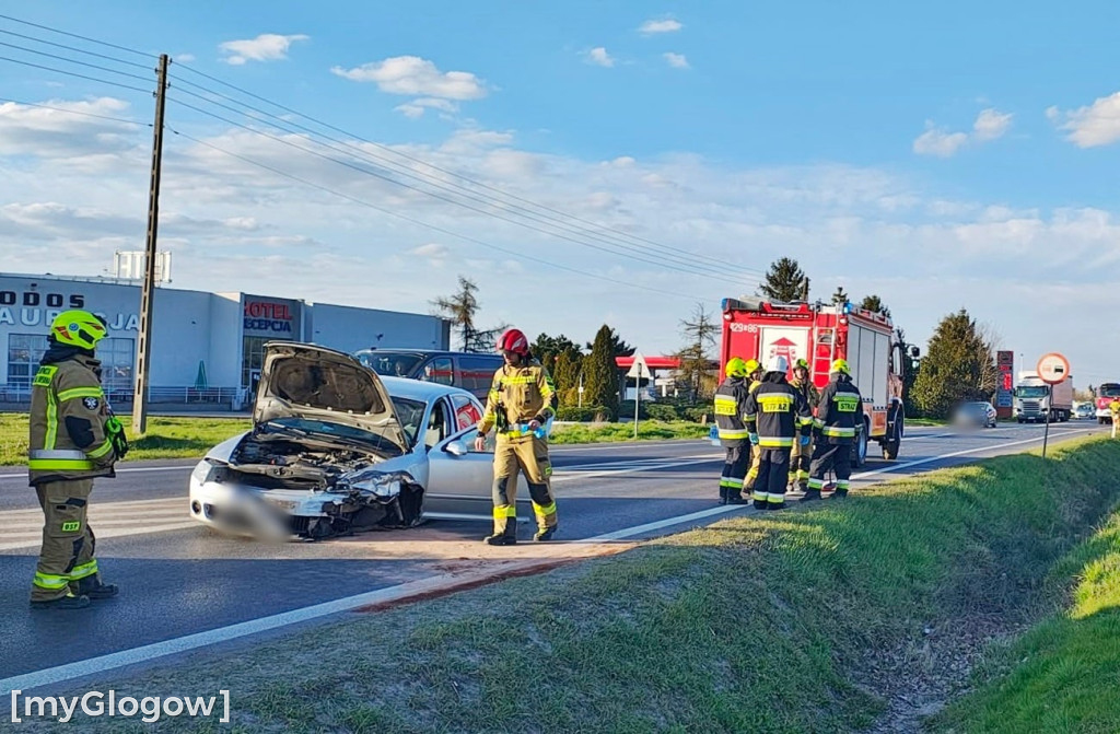 Wypadek na jerzmanówce koło Głogowa