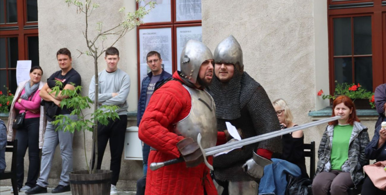 Rycerze w muzeum