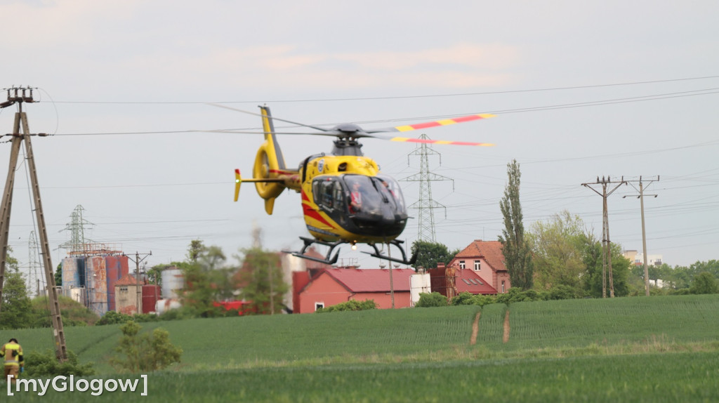 Wypadek motocyklisty