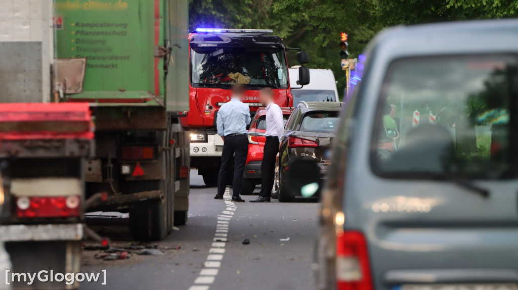 Wypadek motocyklisty