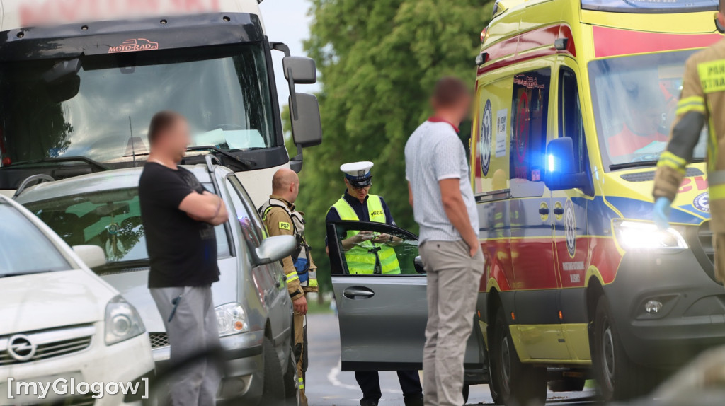 Wypadek motocyklisty
