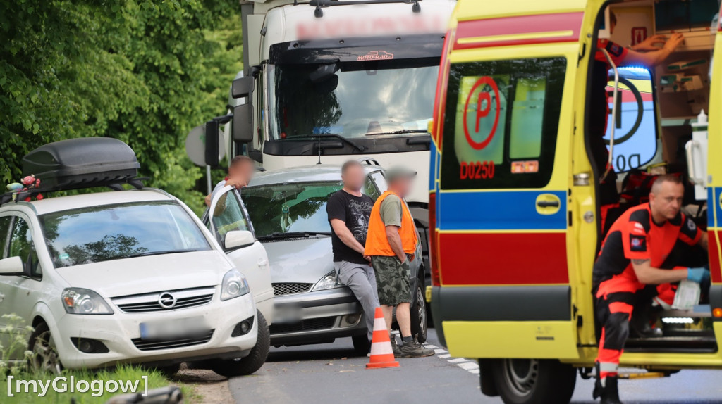 Wypadek motocyklisty