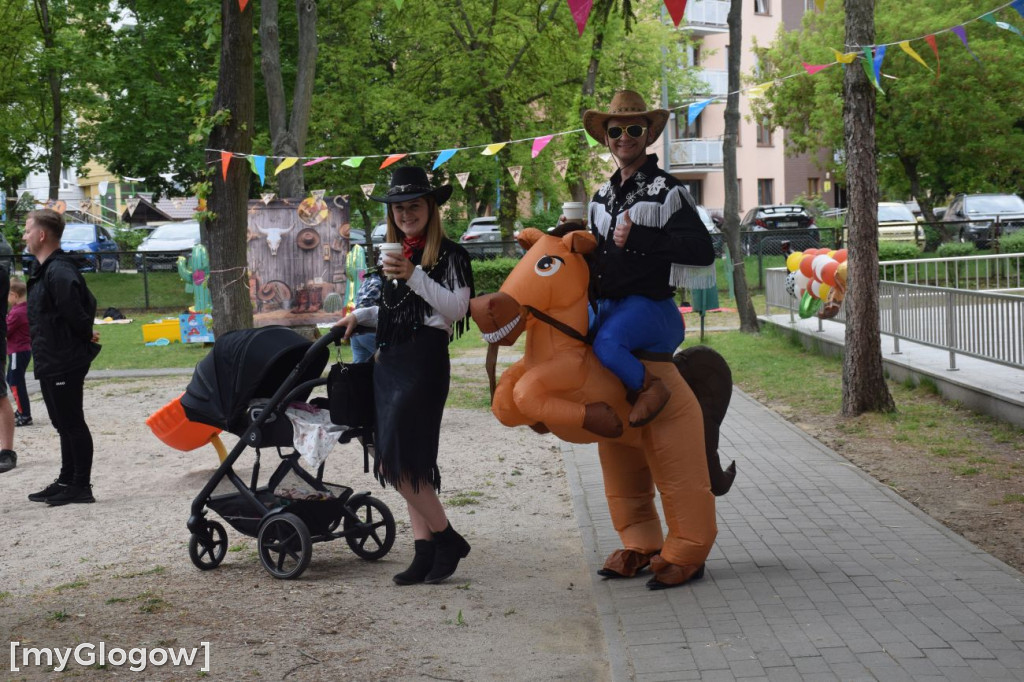 Dziki Zachód - piknik w PP nr 9 w Głogowie