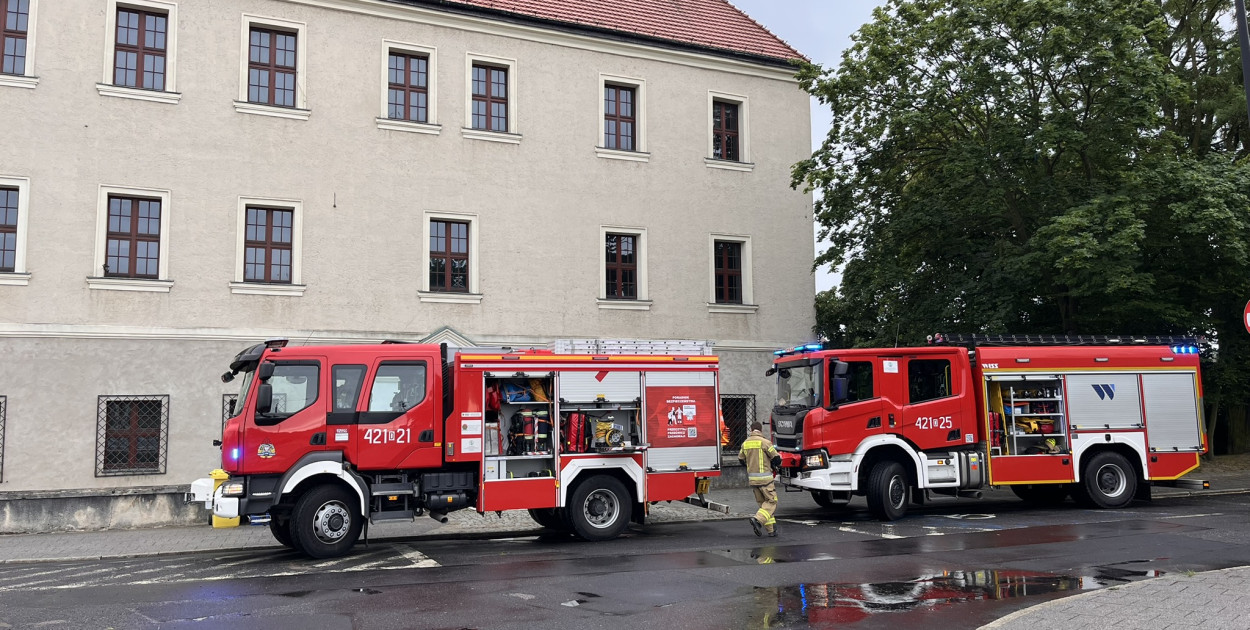 Akcja strażaków w Zamku