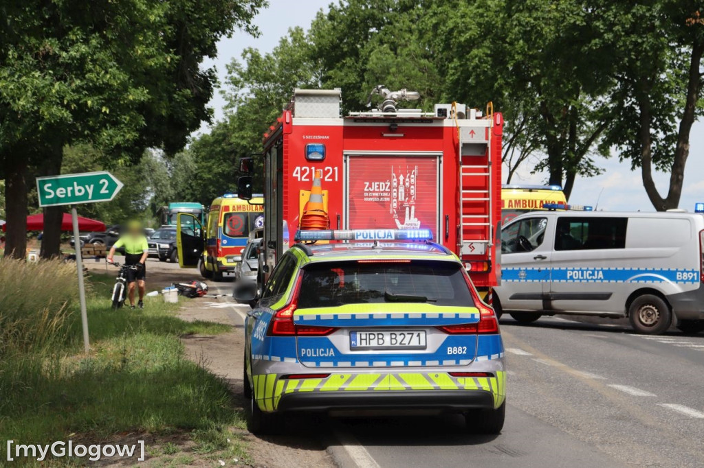 Kolizja trzech aut