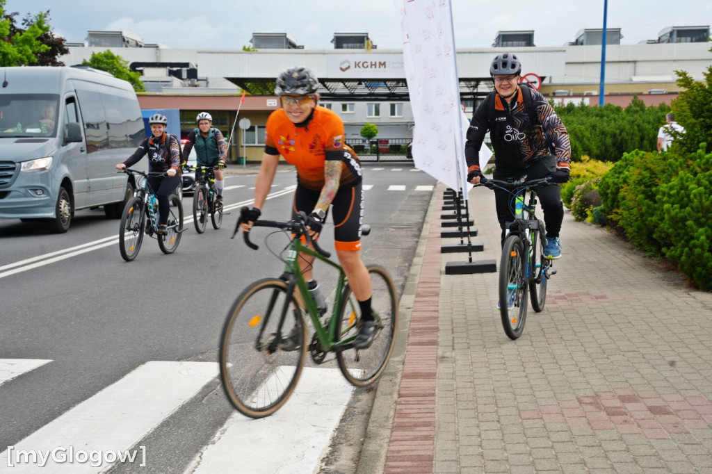 Rajd rowerowy z okazji 55 lecia Huty Miedzi Głogów