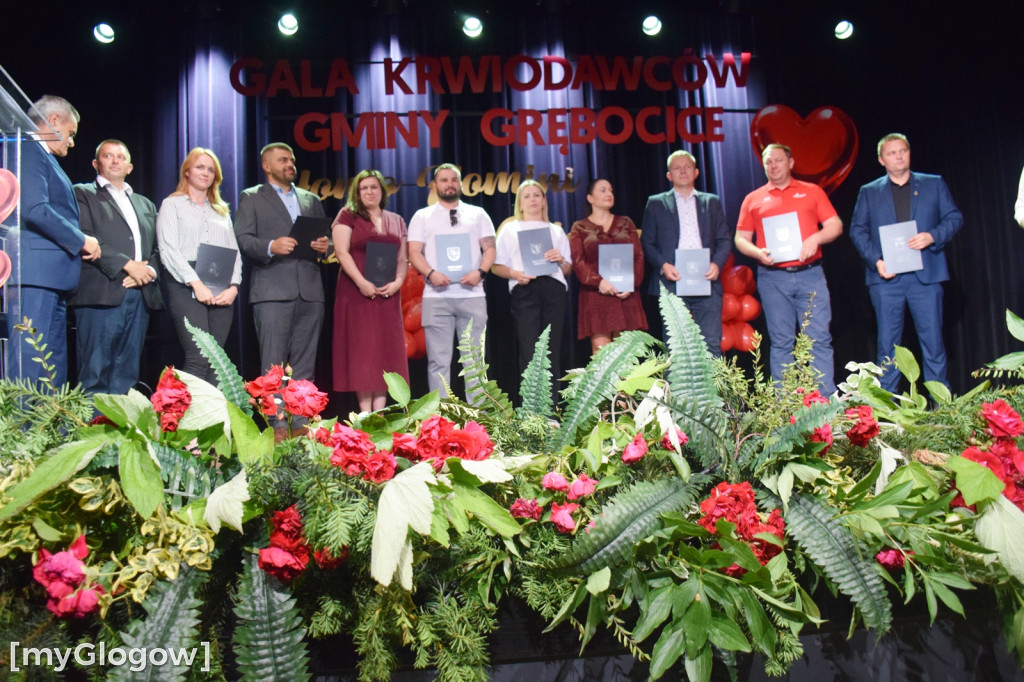 Gala honorowych dawców krwi w Grębocicach