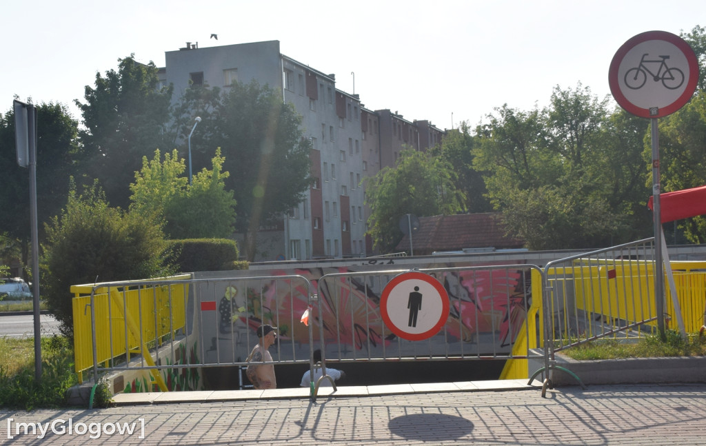 Graffiti Jam w przejściu podziemnym w Głogowie