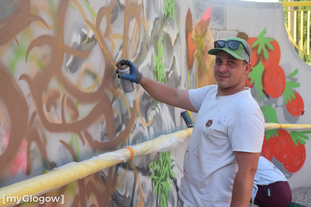 Graffiti Jam w przejściu podziemnym w Głogowie