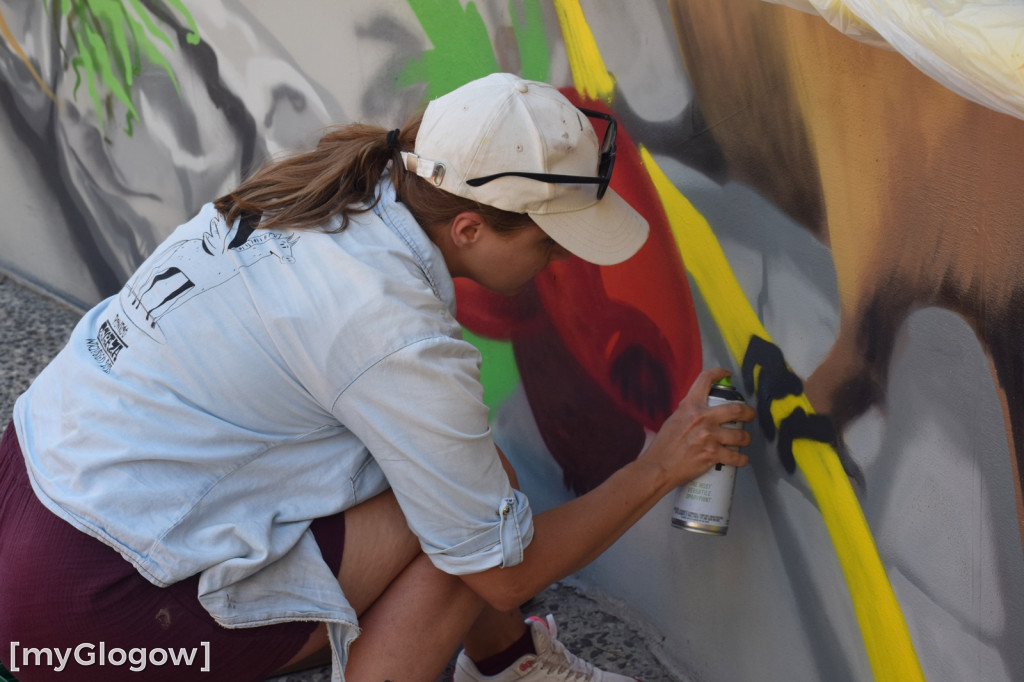 Graffiti Jam w przejściu podziemnym w Głogowie