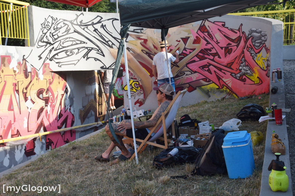 Graffiti Jam w przejściu podziemnym w Głogowie