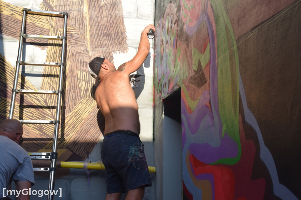 Graffiti Jam w przejściu podziemnym w Głogowie