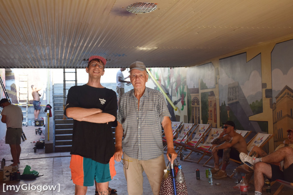 Graffiti Jam w przejściu podziemnym w Głogowie