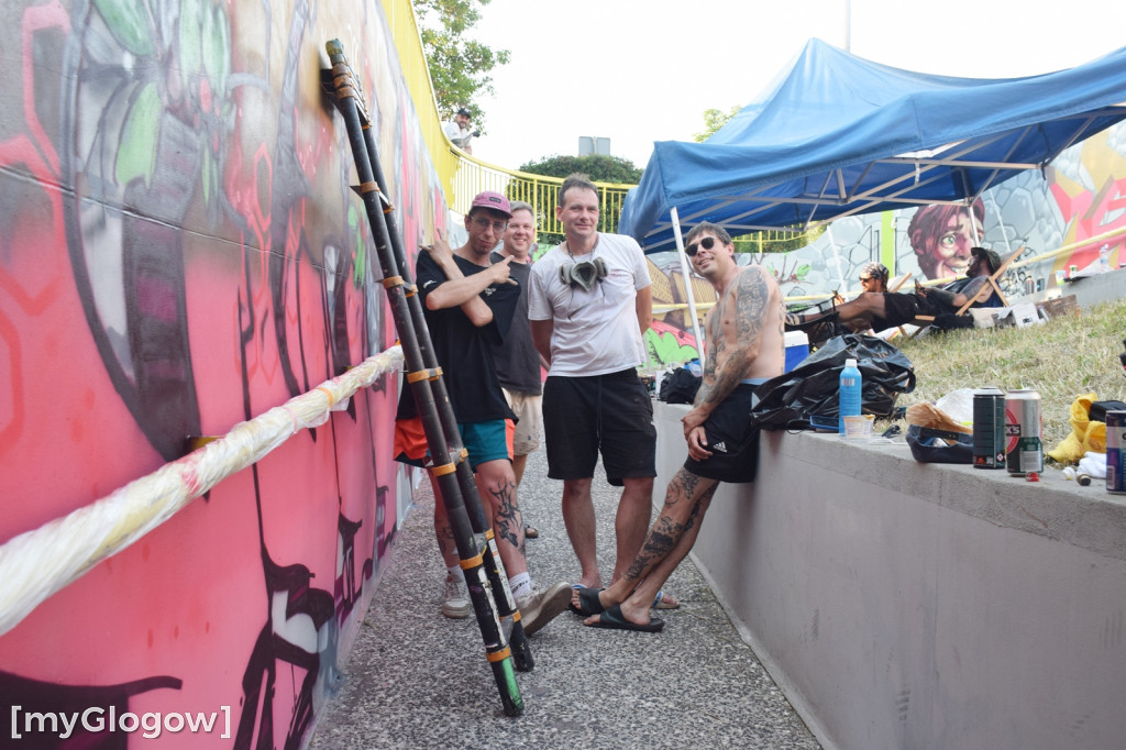 Graffiti Jam w przejściu podziemnym w Głogowie
