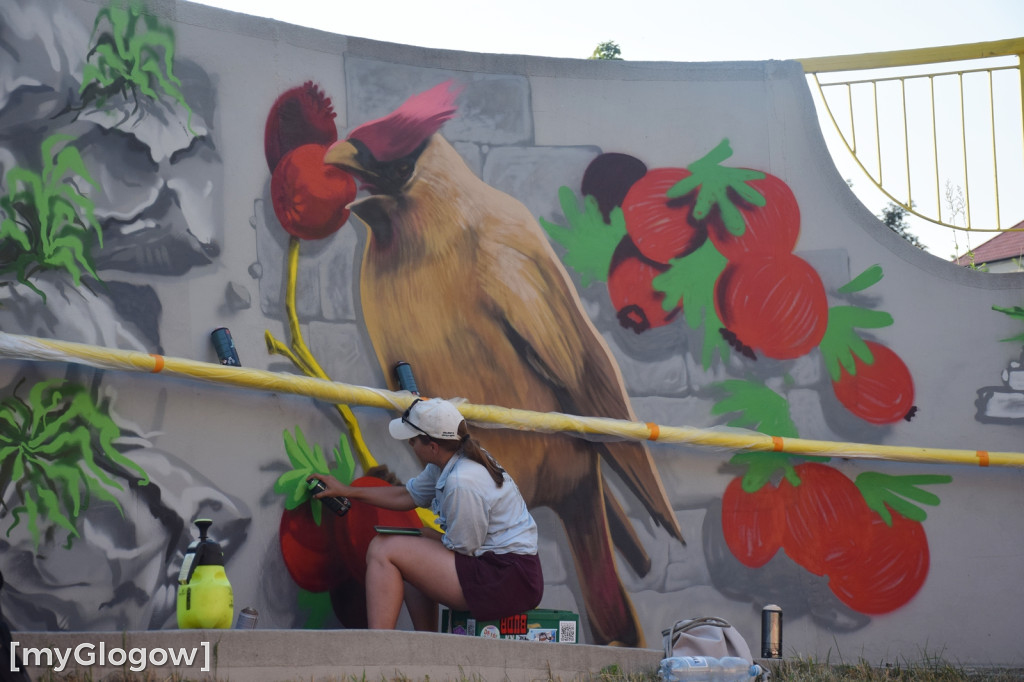 Graffiti Jam w przejściu podziemnym w Głogowie