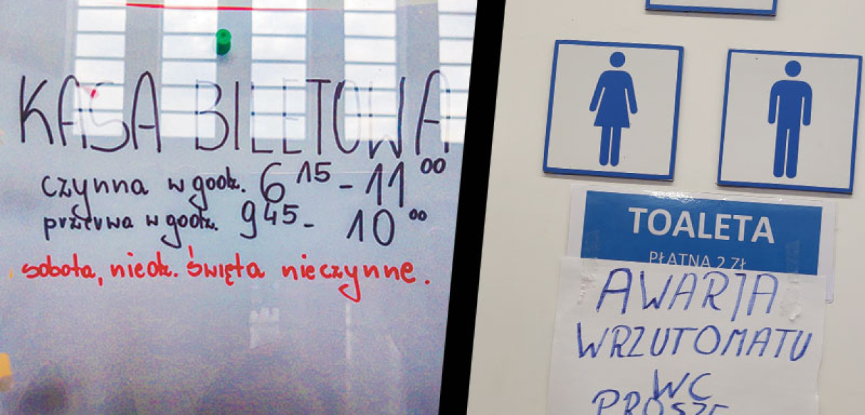 Do WC na dworcu kolejowym w Głogowie nie można wejść bez ochrony. Wszystko przez a