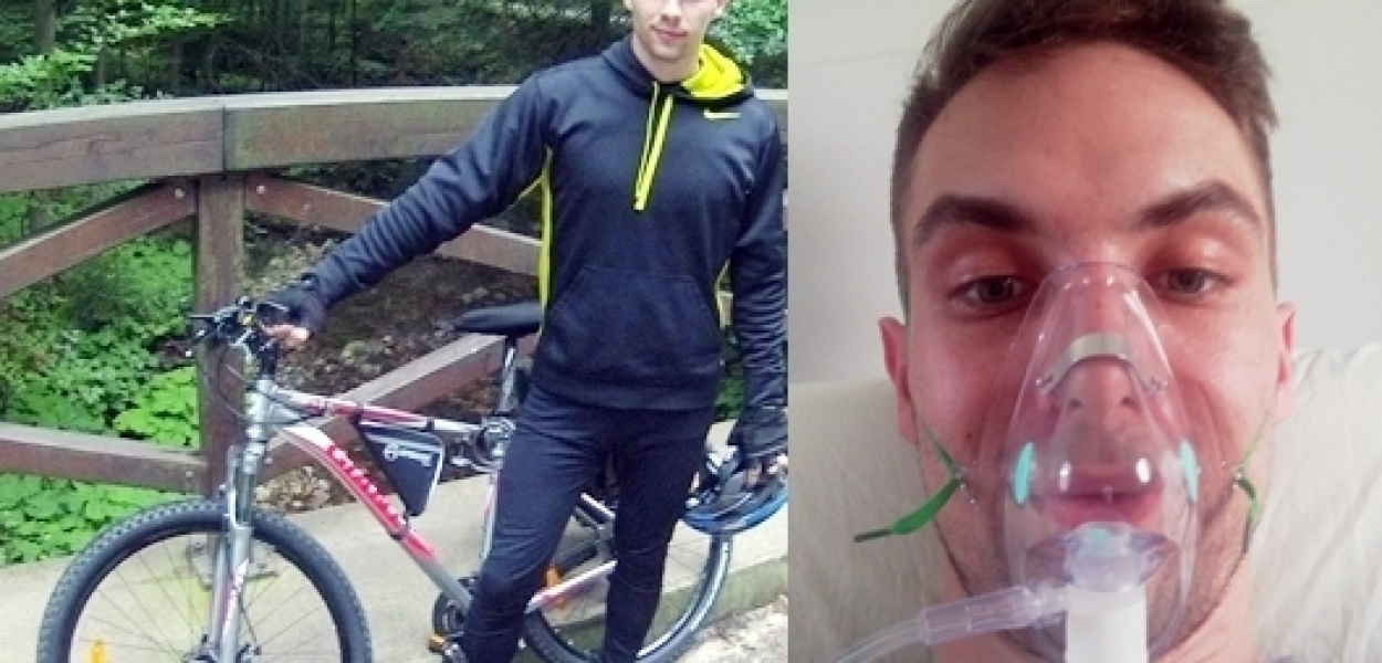 Kamil ma 27 lat i choruje na boreliozę. Ukąszenie kleszcza odebrało mu zdrowie. Pr