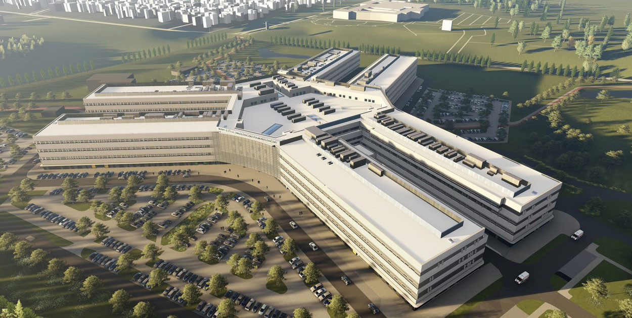 Nowy Szpital Onkologiczny powstanie ma północnym zachodzie Wrocławia, w sąsiedztwie Dolnośląskiego Szpitala Specjalistycznego im. T. Marciniaka.