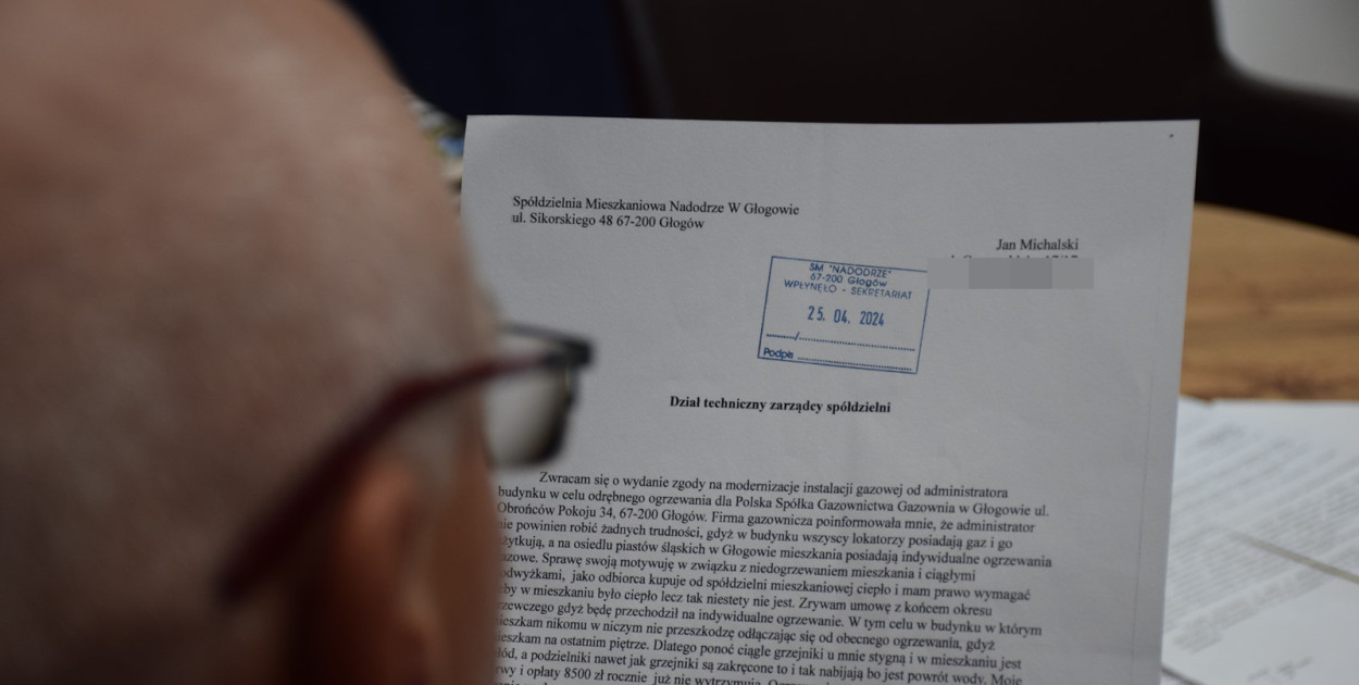 Ten głogowianin już ma dość! Odłącza się od spółdzielni Nadodrze