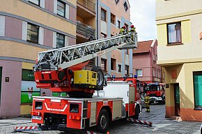 Akcja straży pożarnej na Słodowej 50a-4172