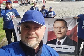 Głogów i powiat głogowski wspierają Nawrockiego-7112