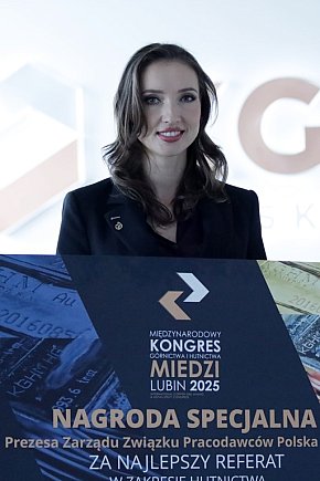 Roksana Urbaniak z Huty Miedzi Głogów nagrodzona-7360