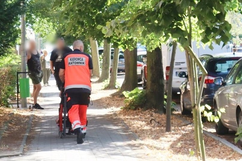 Akcja ratownicza przy Długosza