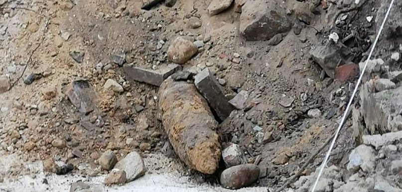 Niewybuch na terenie budowy nowego TBS-u. Saperzy w drodze