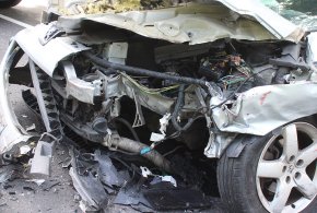 DW 319 nieprzejezdna. Wypadek za skrzyżowaniem na Kotlę i Głogówko-149756