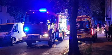 Gorąco w głogowskim wieżowcu. Wspólna akcja strażaków i policjantów-168693