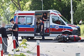Zderzenie motocyklisty z samochodem na Daszyńskiego w Głogowie [FOTO]-169042