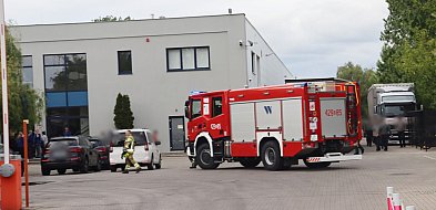 Ewakuacja w głogowskiej strefie przemysłowej. Cztery zastępy w akcji [FOTO]-169205