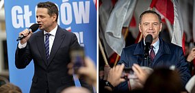 Trzaskowski w Głogowie, Nawrocki na wsiach 