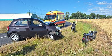 Kolizja motocyklisty i osobówki-171069