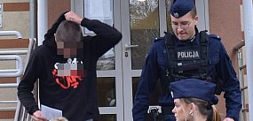 17 – latek doprowadzony do prokuratury w Głogowie