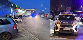 Potrącenie pod galerią handlową w Głogowie