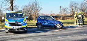 14-letni kierowca wymusił pierwszeństwo