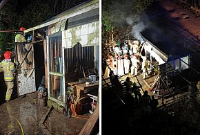 Pożar na działkach. W ogniu stanęła altanka-176405