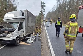 Zderzenie osobówki z busem. Kierująca trafiła do szpitala w Głogowie-177666