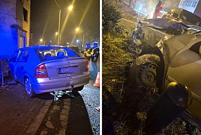 Opel wyleciał z zakrętu i wbił się w pustostan-177846