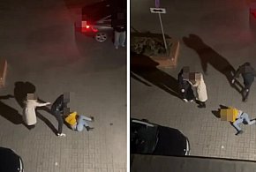 Brutalne pobicie w centrum Głogowa. Mężczyzna bity i kopany w głowę [WIDEO]