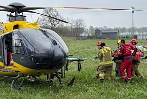 Wypadek na budowie. Dramatyczna akcja ratunkowa